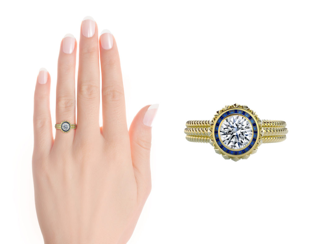 mary kate olsen vintage engagement ring