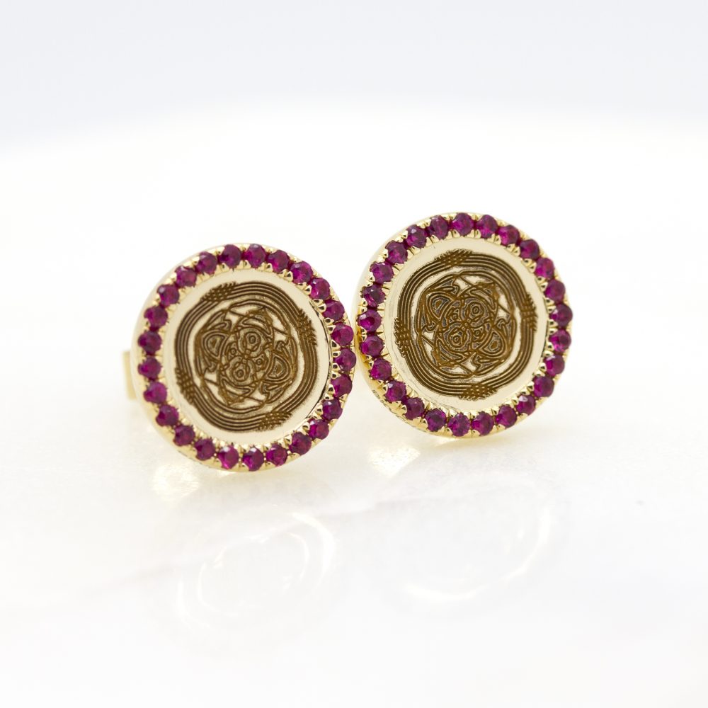 voice soundbite engraving earrings