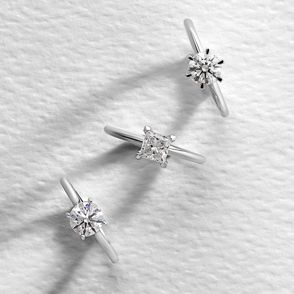 claw setting engagement ring