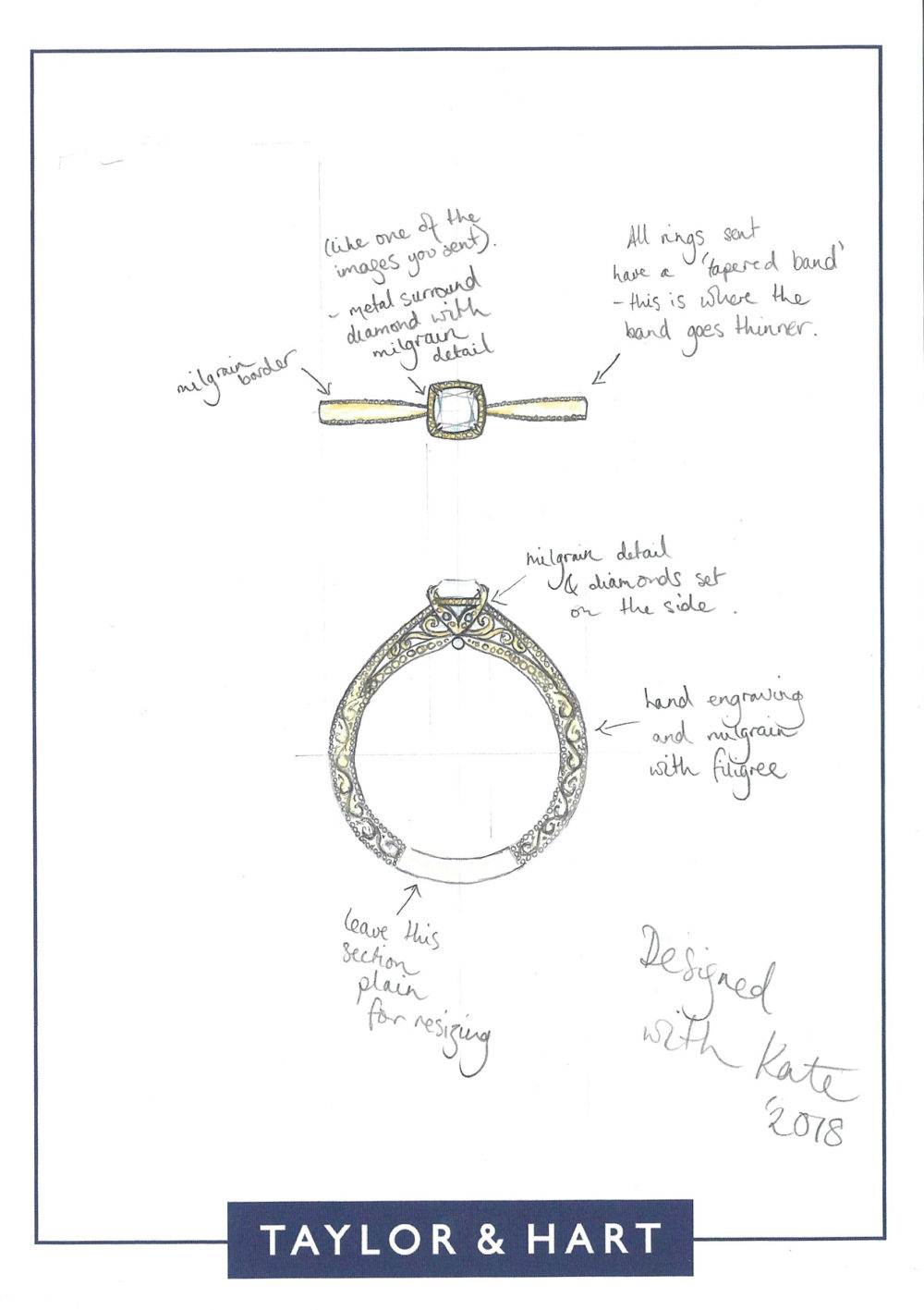 Taylor and Hart Customer Love Story, Engagement Ring, Happy Customers
