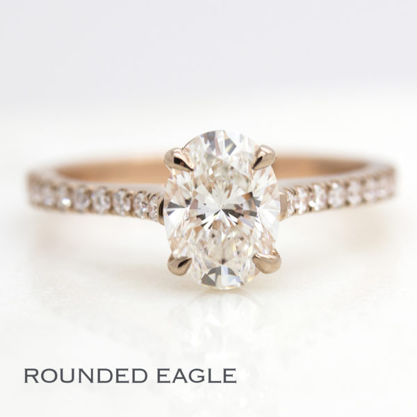 round eagle claws prongs
