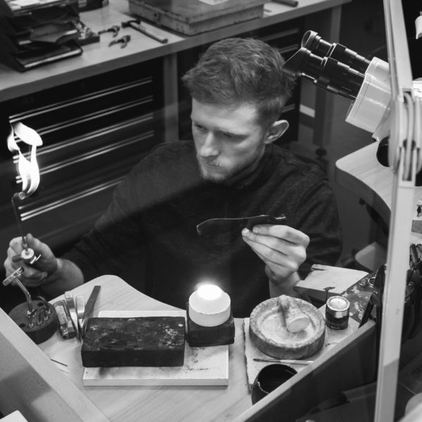 Ben in the workshop
