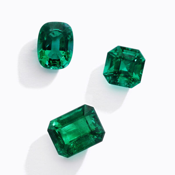 Loose emeralds